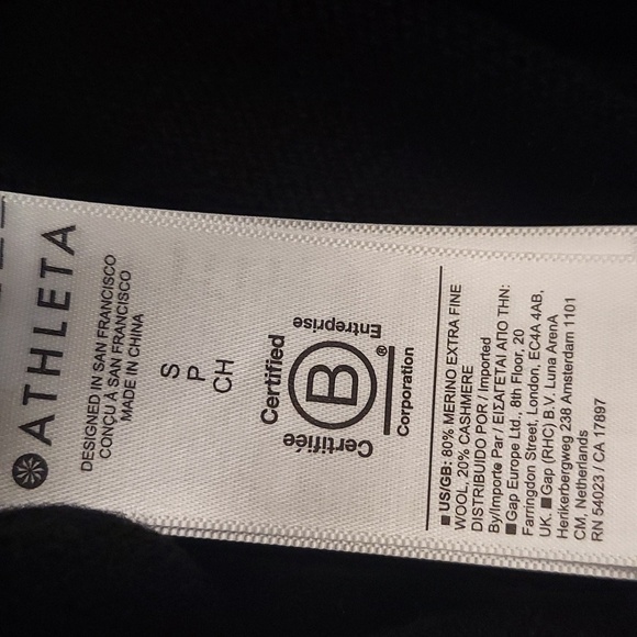 ATHLETA Alpine Tabard Cashmere Blend Sleeveless Sweater - Picture 12 of 15